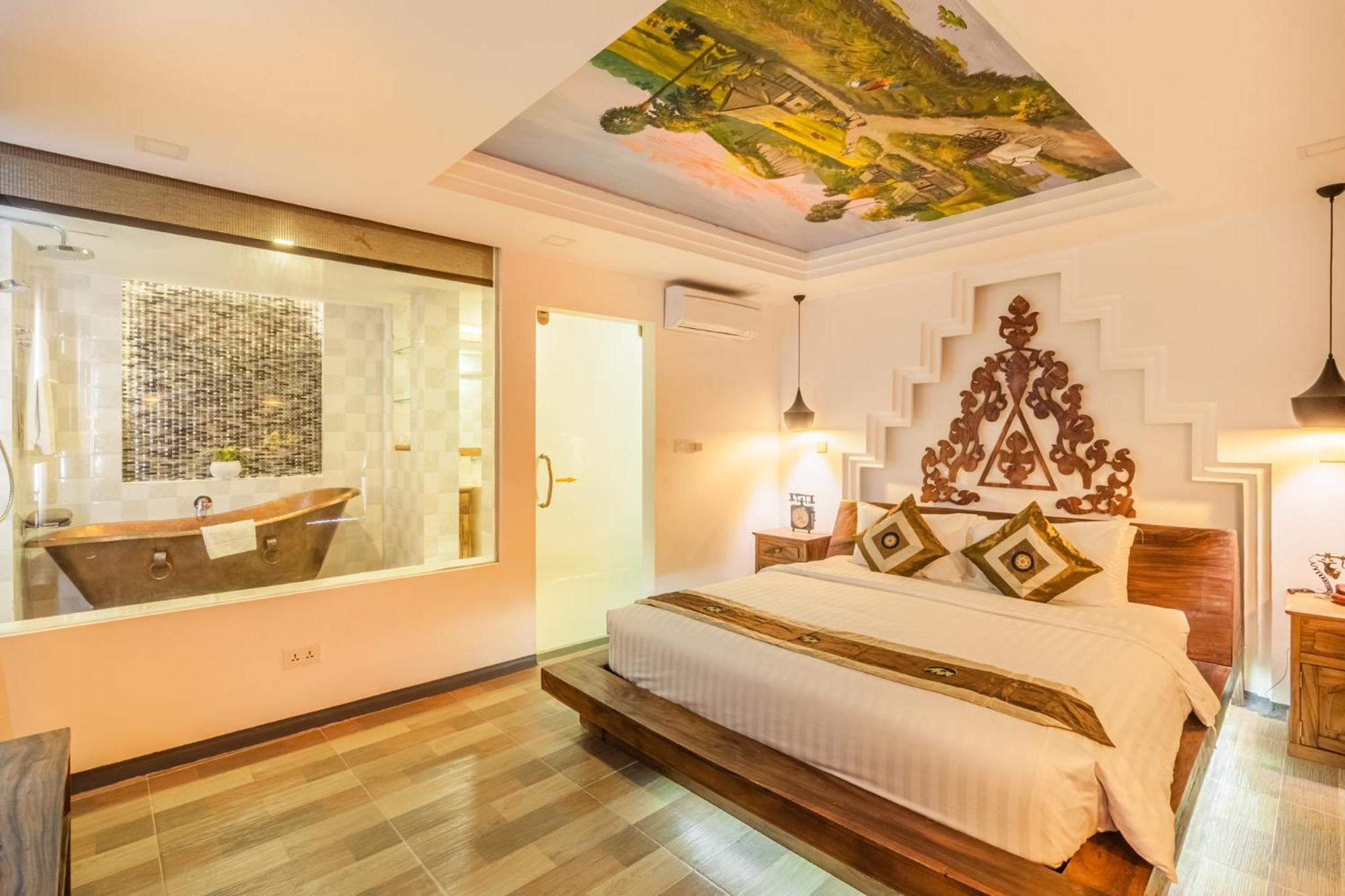סיאם ריפ Bamboo Retreat Villa חדר תמונה